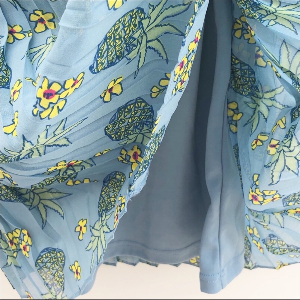Pineapples Expansive Interests Dress Pleated S - Picture 5 of 8